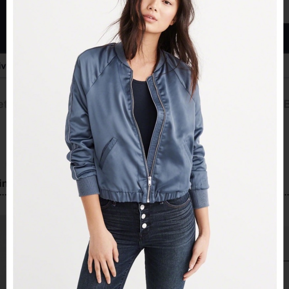 Satin Bomber Jacket